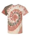 Multi-Color Spiral Tie-Dyed T-Shirt