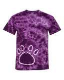 Pawprint Tie-Dyed T-Shirt