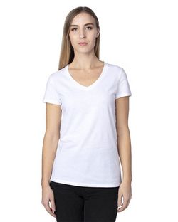 Threadfast Apparel Women's Ultimate CVC V-Neck T-Shirt 200RV Threadfast Apparel Women's Ultimate CVC V-Neck T-Shirt 200RV