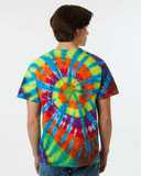Rainbow Cut-Spiral Tie-Dyed T-Shirt