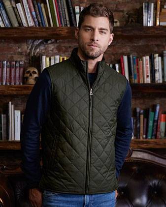 Vintage Diamond Quilted Vest