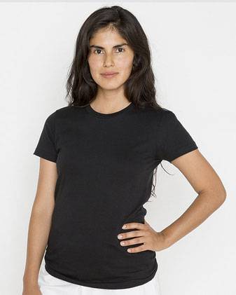 USA-Made Women's Fine Jersey T-Shirt USA-Made Women's Fine Jersey T-Shirt