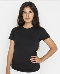 USA-Made Women's Fine Jersey T-Shirt