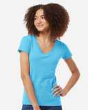 Tultex Women's Fine Jersey V-Neck T-Shirt 214M