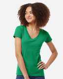 Tultex Women's Fine Jersey V-Neck T-Shirt 214M