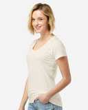 Tultex Women's Fine Jersey V-Neck T-Shirt 214M