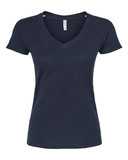 Tultex Women's Fine Jersey V-Neck T-Shirt 214M