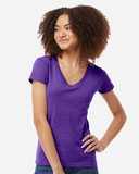 Tultex Women's Fine Jersey V-Neck T-Shirt 214M