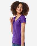 Tultex Women's Fine Jersey V-Neck T-Shirt 214M