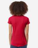 Tultex Women's Fine Jersey V-Neck T-Shirt 214M