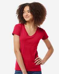 Women's Fine Jersey V-Neck T-Shirt