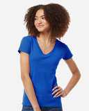 Tultex Women's Fine Jersey V-Neck T-Shirt 214M