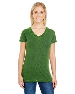 Threadfast Apparel Women's Cross Dye V-Neck T-Shirt 215B Threadfast Apparel Women's Cross Dye V-Neck T-Shirt 215B