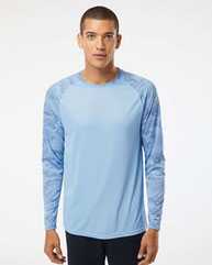 Cayman Performance Camo Colorblocked Long Sleeve T-Shirt