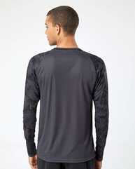 Cayman Performance Camo Colorblocked Long Sleeve T-Shirt