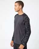 Cayman Performance Camo Colorblocked Long Sleeve T-Shirt