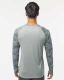 Cayman Performance Camo Colorblocked Long Sleeve T-Shirt
