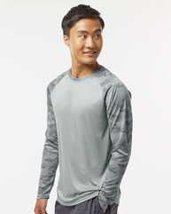Cayman Performance Camo Colorblocked Long Sleeve T-Shirt