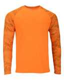 Cayman Performance Camo Colorblocked Long Sleeve T-Shirt