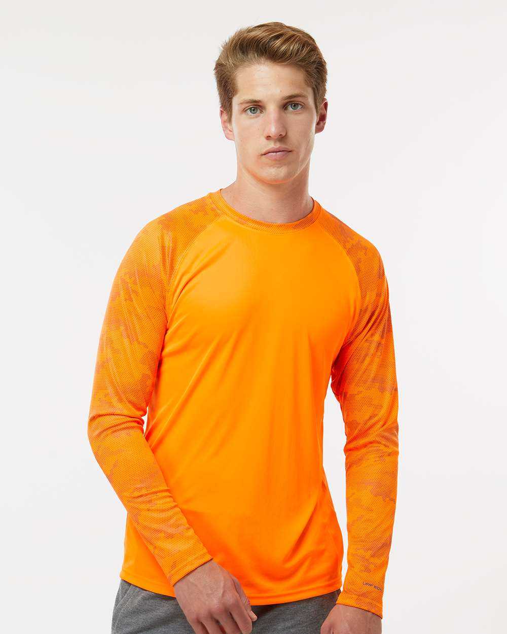 Paragon Cayman Performance Camo Colorblocked Long Sleeve T-Shirt 216P
