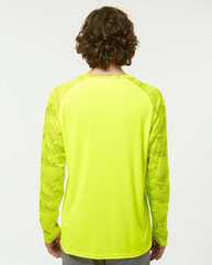 Cayman Performance Camo Colorblocked Long Sleeve T-Shirt