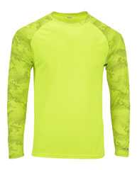 Cayman Performance Camo Colorblocked Long Sleeve T-Shirt