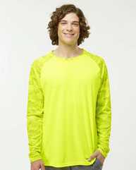 Cayman Performance Camo Colorblocked Long Sleeve T-Shirt
