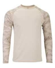 Cayman Performance Camo Colorblocked Long Sleeve T-Shirt