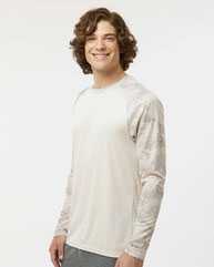 Cayman Performance Camo Colorblocked Long Sleeve T-Shirt
