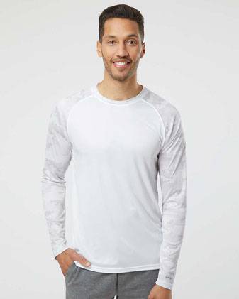 Paragon Cayman Performance Camo Colorblocked Long Sleeve T-Shirt 216P