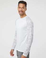 Cayman Performance Camo Colorblocked Long Sleeve T-Shirt