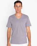 USA-Made Fine Jersey V-Neck T-Shirt