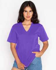 USA-Made Fine Jersey V-Neck T-Shirt
