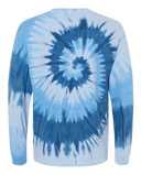 Multi-Color Spiral Tie-Dyed Long Sleeve T-Shirt
