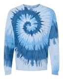 Multi-Color Spiral Tie-Dyed Long Sleeve T-Shirt