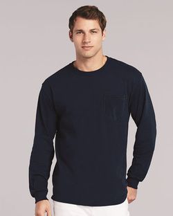 Gildan Ultra Cotton® Long Sleeve Pocket T-Shirt 2410 Gildan Ultra Cotton® Long Sleeve Pocket T-Shirt 2410