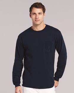Gildan Ultra Cotton® Long Sleeve Pocket T-Shirt 2410 Gildan Ultra Cotton® Long Sleeve Pocket T-Shirt 2410