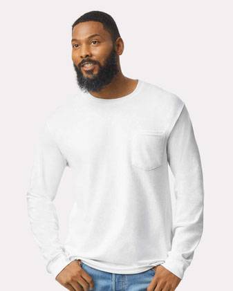 Gildan Ultra Cotton® Long Sleeve Pocket T-Shirt 2410