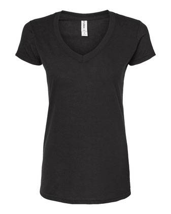 Tultex Women's Poly-Rich V-Neck T-Shirt 244M