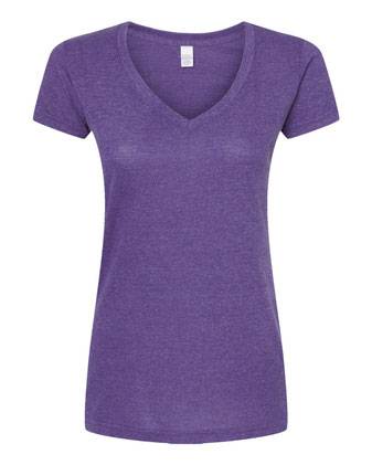 Tultex Women's Poly-Rich V-Neck T-Shirt 244M