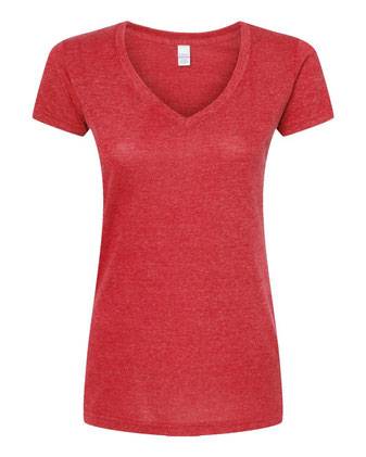 Tultex Women's Poly-Rich V-Neck T-Shirt 244M
