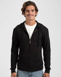 Tultex Beach Full-Zip Hooded Long Sleeve T-Shirt 260 Tultex Beach Full-Zip Hooded Long Sleeve T-Shirt 260