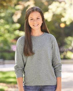 JERZEES Dri-Power® Youth Long Sleeve 50/50 T-Shirt 29BLR JERZEES Dri-Power® Youth Long Sleeve 50/50 T-Shirt 29BLR