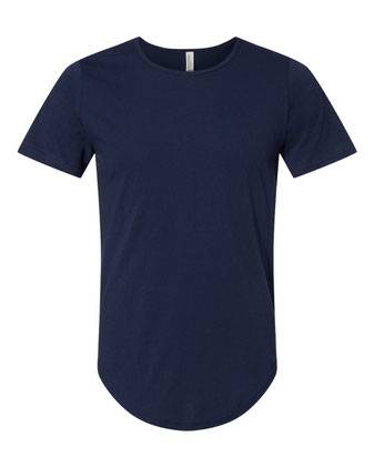 BELLA + CANVAS Jersey Curved Hem Tee 3003C