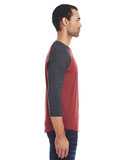 Threadfast Apparel Triblend Three-Quarter Sleeve Raglan T-Shirt 302G