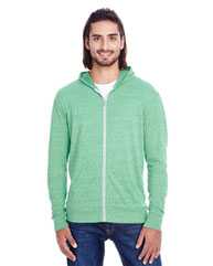 Triblend Full-Zip Light Hooded Sweatshirt