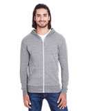 Threadfast Apparel Triblend Full-Zip Light Hooded Sweatshirt 302Z