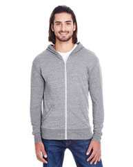 Triblend Full-Zip Light Hooded Sweatshirt