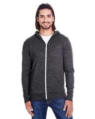 Triblend Full-Zip Light Hooded Sweatshirt