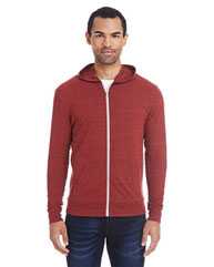 Triblend Full-Zip Light Hooded Sweatshirt